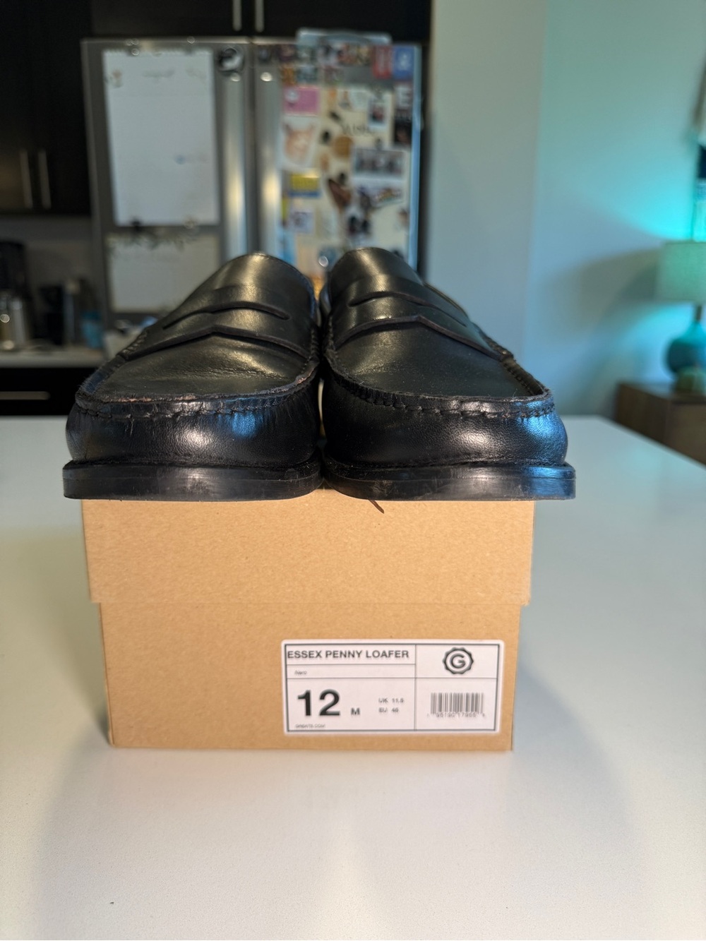 GREATS - Black Leather Penny Loafers in Men’s Size 12 - Picture 3 of 15